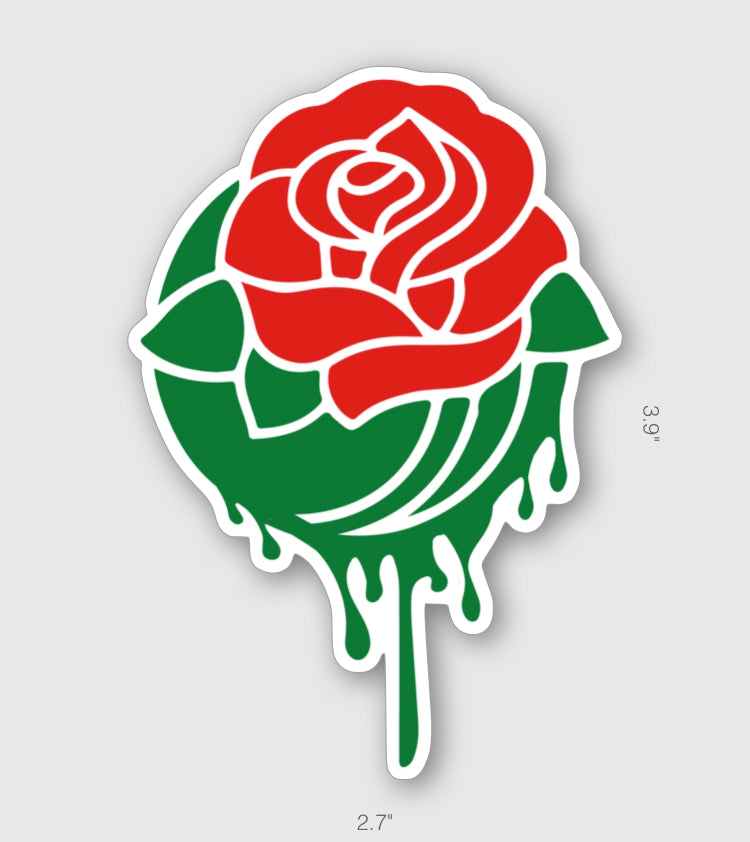 Bleed Rose Sticker