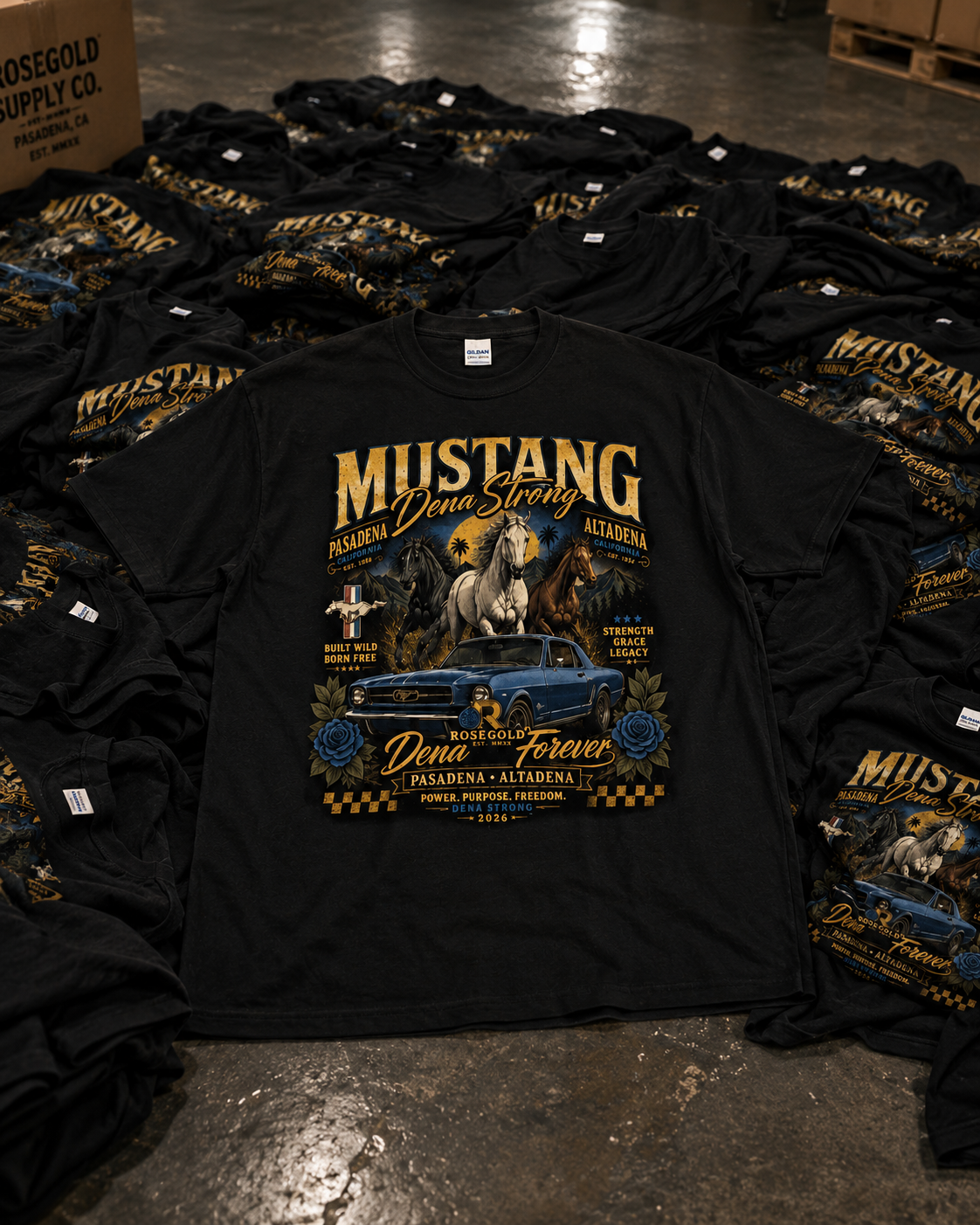 MUSTANG - Blue and Yellow